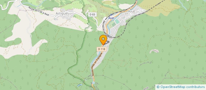 localisation de l'entreprise AMBULANCES DE LA HAUTE VALLEE à AXAT