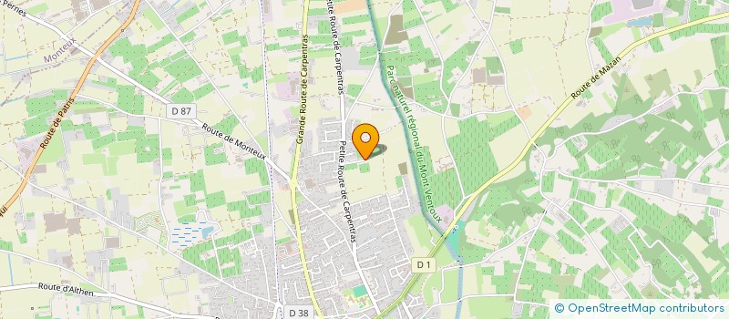 localisation de l'entreprise AMBULANCES DE LA NESQUE  PERNES-LES-FONTAINES