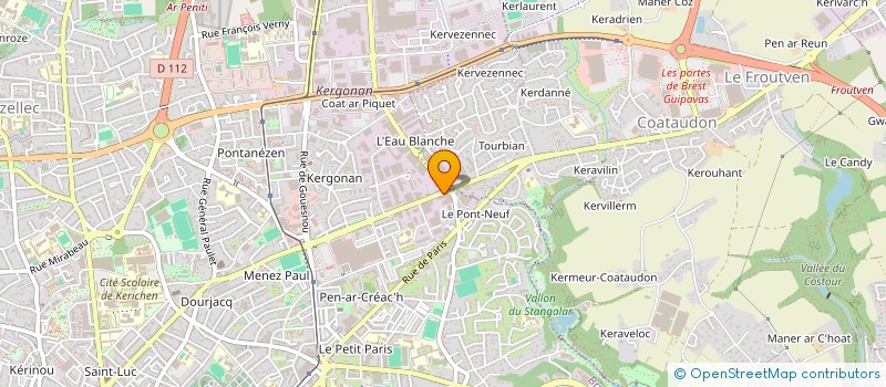 localisation de l'entreprise AMBULANCES DE LA RADE à BREST