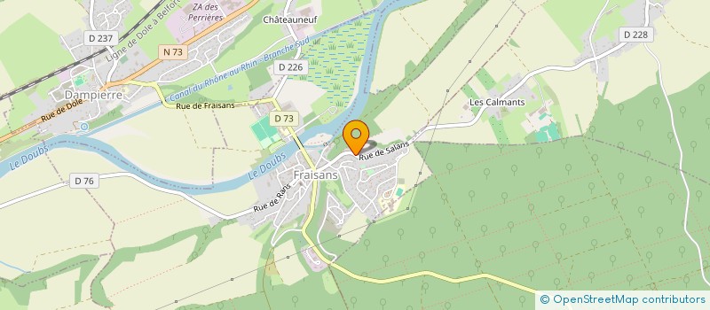 localisation de l'entreprise AMBULANCES DE LA VALLEE à FRAISANS