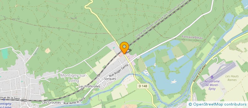 localisation de l'entreprise AMBULANCES DE MONTIGNY  MONTIGNY-SUR-LOING