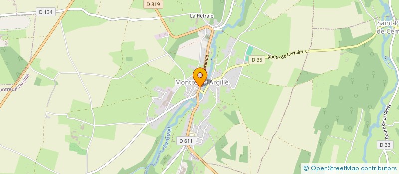 localisation de l'entreprise AMBULANCES DE MONTREUIL L ARGILLE à MONTREUIL-L'ARGILLE