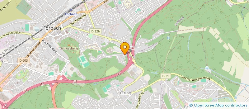 localisation de l'entreprise AMBULANCES DE MOSELLE EST  FORBACH