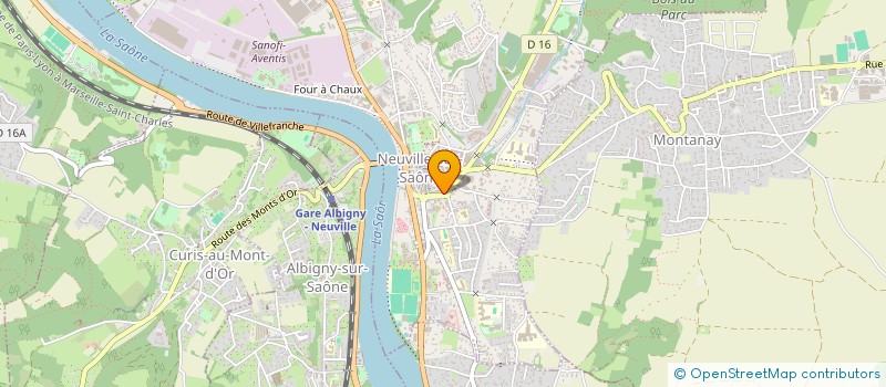 localisation de l'entreprise AMBULANCES DE NEUVILLE  NEUVILLE-SUR-SAONE