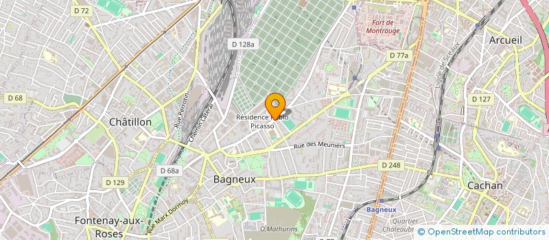 localisation de l'entreprise AMBULANCES DE NUIT à BAGNEUX