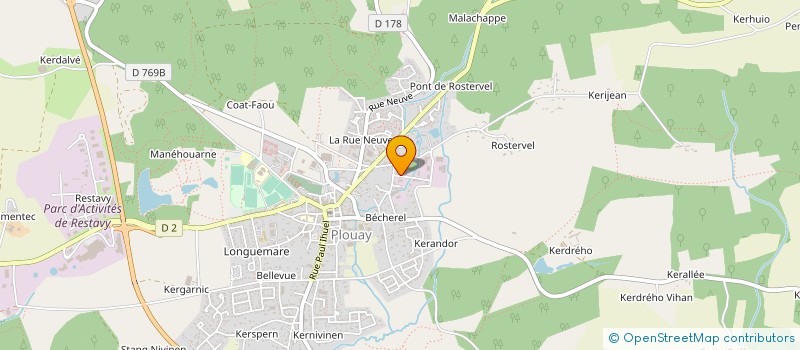 localisation de l'entreprise AMBULANCES DE PLOUAY SARL à PLOUAY