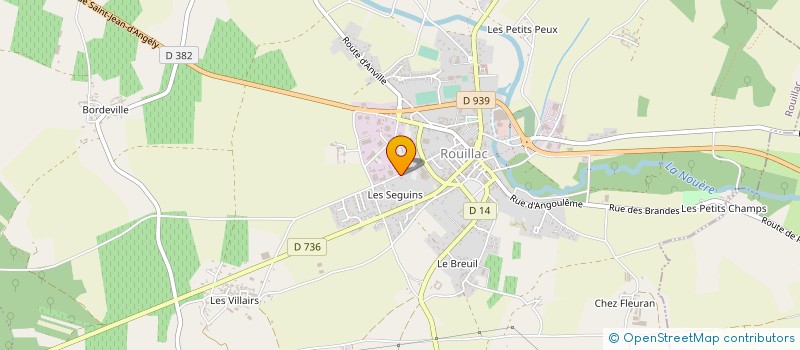 localisation de l'entreprise AMBULANCES DE ROUILLAC à ROUILLAC