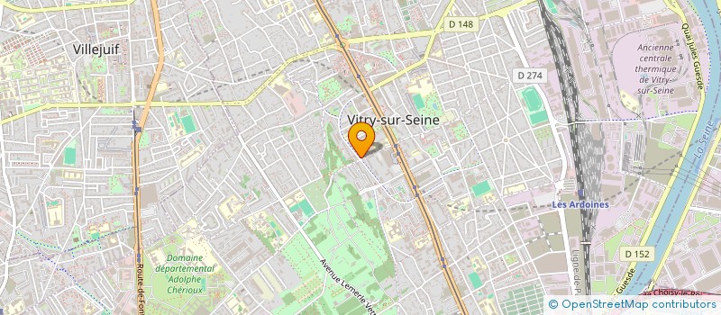 localisation de l'entreprise AMBULANCES DE VITRY à VITRY-SUR-SEINE