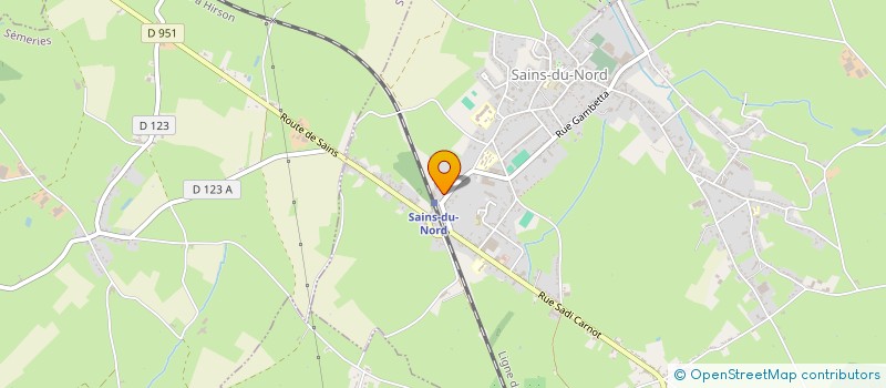 localisation de l'entreprise AMBULANCES DELATTRE à SAINS-DU-NORD