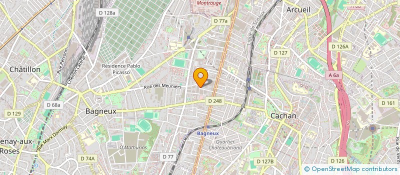 localisation de l'entreprise AMBULANCES DELTA PARIS OUEST à BAGNEUX