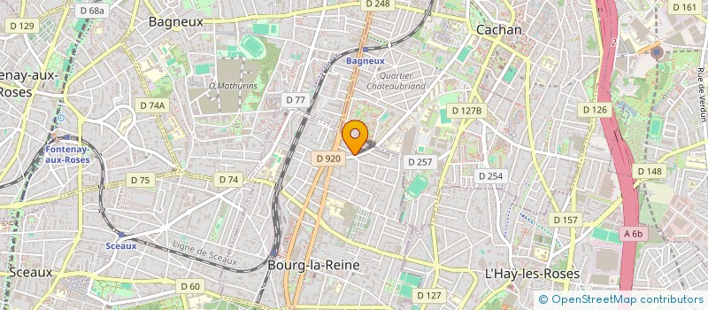 localisation de l'entreprise AMBULANCES DELTA PARIS OUEST à BOURG-LA-REINE