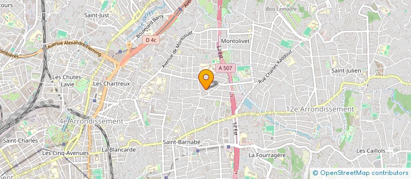 localisation de l'entreprise AMBULANCES DELTA TREIZE à MARSEILLE 11EME