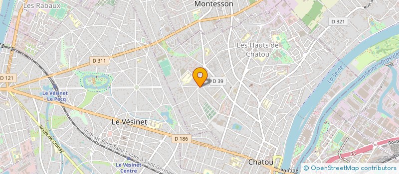localisation de l'entreprise AMBULANCES DES ARCADES à CHATOU