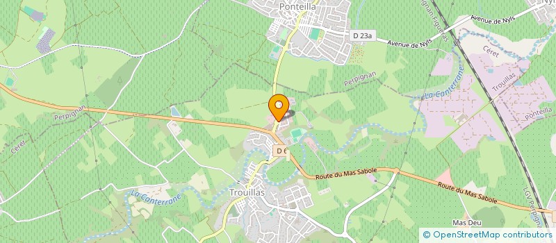 localisation de l'entreprise AMBULANCES DES ASPRES  TROUILLAS