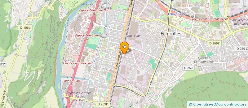 localisation de l'entreprise AMBULANCES DES CEDRES  ECHIROLLES