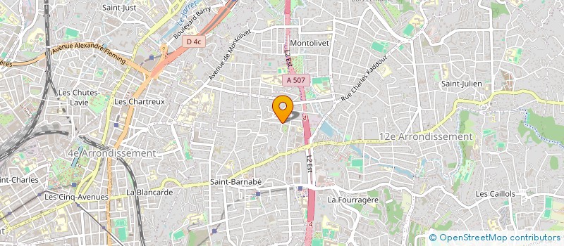 localisation de l'entreprise AMBULANCES DES CROTTES à MARSEILLE