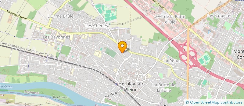 localisation de l'entreprise AMBULANCES DES FRANCES à HERBLAY-SUR-SEINE