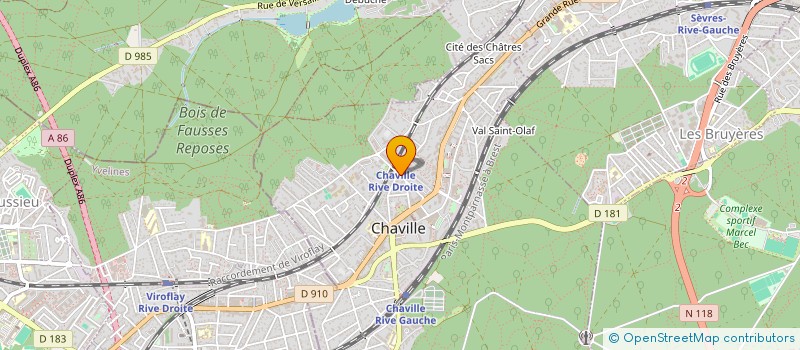 localisation de l'entreprise AMBULANCES DES GARDES à CHAVILLE
