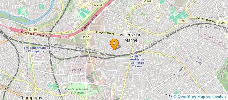 localisation de l'entreprise AMBULANCES DES MORVRAINS à VILLIERS-SUR-MARNE