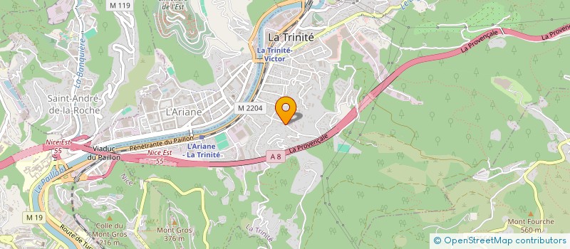 localisation de l'entreprise AMBULANCES DES OLIVIERS à NICE