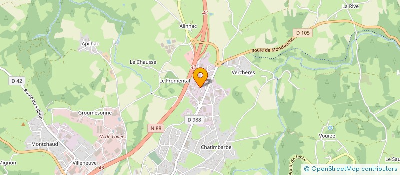 localisation de l'entreprise AMBULANCES DES SUCS  YSSINGEAUX