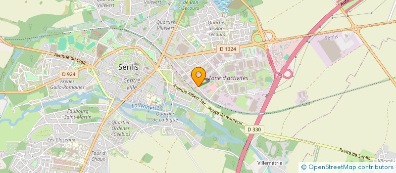 localisation de l'entreprise AMBULANCES DHINAUT FILS SENLIS/CREPY-EN/VALOIS  SENLIS