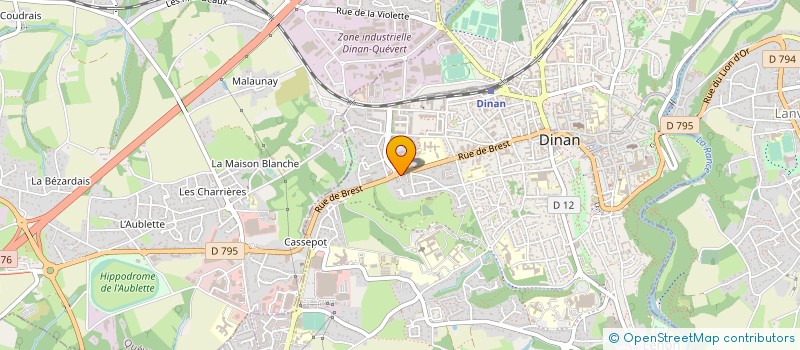 localisation de l'entreprise AMBULANCES DINANNAISES PIRIOU à DINAN