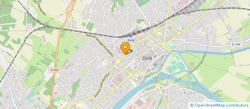 localisation de l'entreprise AMBULANCES DOLE ASSISTANCE à DOLE