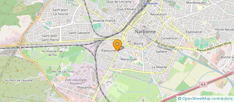 localisation de l'entreprise AMBULANCES DOMITIA à NARBONNE
