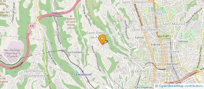 localisation de l'entreprise AMBULANCES DU CAP 1 à NICE