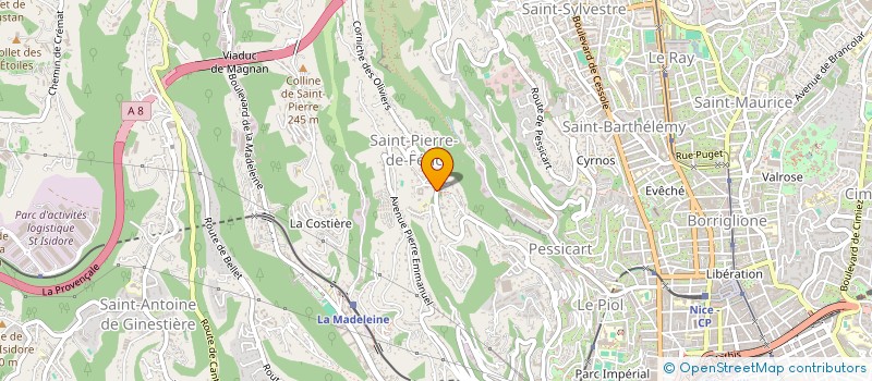 localisation de l'entreprise AMBULANCES DU CAP MARTIN à NICE