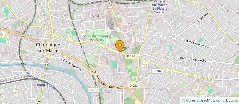 localisation de l'entreprise AMBULANCES DU CENTRE  CHAMPIGNY-SUR-MARNE