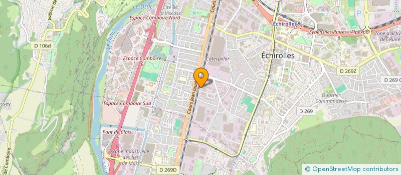 localisation de l'entreprise AMBULANCES DU DRAC  ECHIROLLES