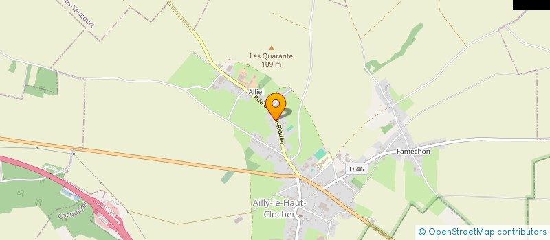 localisation de l'entreprise AMBULANCES DU HAUT CLOCHER  AILLY-LE-HAUT-CLOCHER