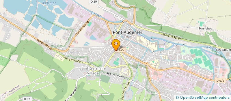 localisation de l'entreprise AMBULANCES DU LIEUVIN SARL à PONT-AUDEMER