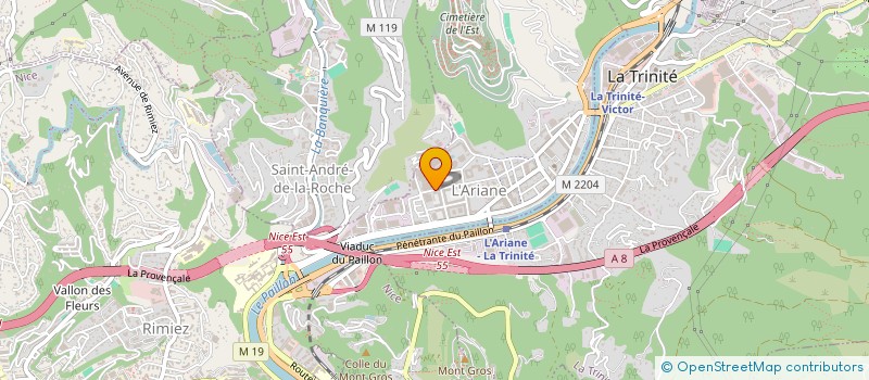 localisation de l'entreprise AMBULANCES DU LITTORAL à NICE