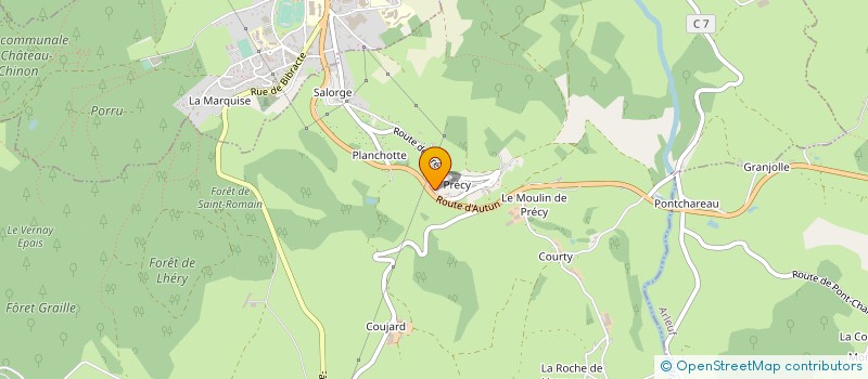 localisation de l'entreprise AMBULANCES DU MORVAN à CHATEAU-CHINON (CAMPAGNE)
