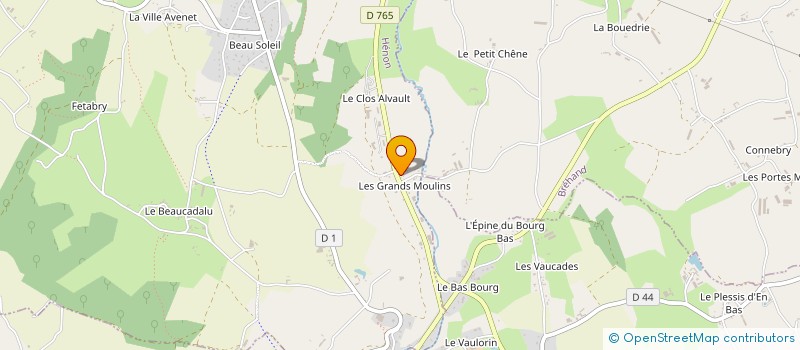 localisation de l'entreprise AMBULANCES DU PAYS DE MONCONTOUR à HENON