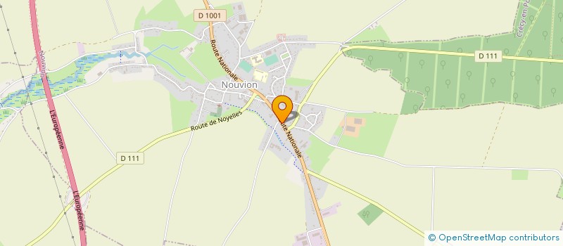 localisation de l'entreprise AMBULANCES DU PONTHIEU  NOUVION