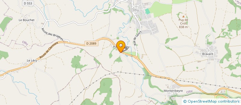 localisation de l'entreprise AMBULANCES DU SANCY  OLBY