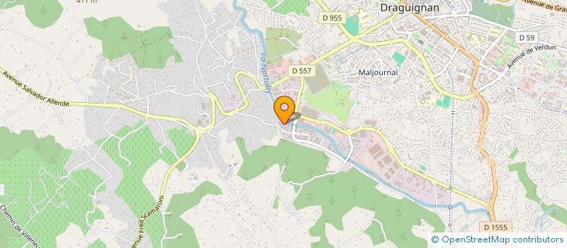 localisation de l'entreprise AMBULANCES DU SOLEIL à DRAGUIGNAN