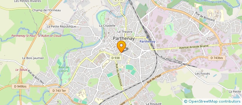 localisation de l'entreprise AMBULANCES DU SOLEIL à PARTHENAY
