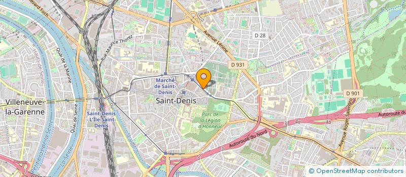 localisation de l'entreprise AMBULANCES DU STADE à SAINT-DENIS