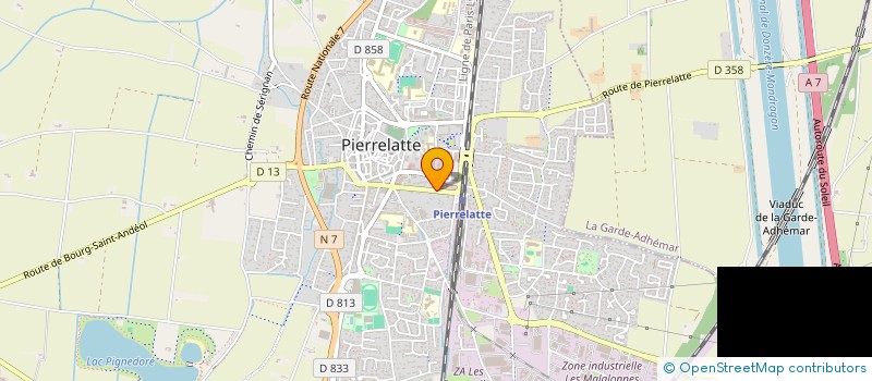 localisation de l'entreprise AMBULANCES DU SUD à PIERRELATTE