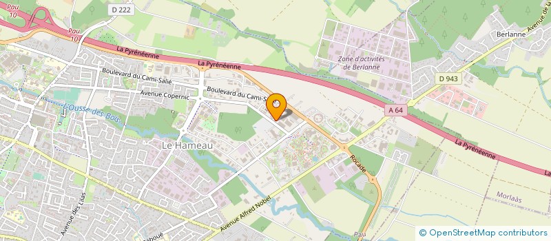 localisation de l'entreprise AMBULANCES DU SUD OUEST RENE PRADEL à PAU