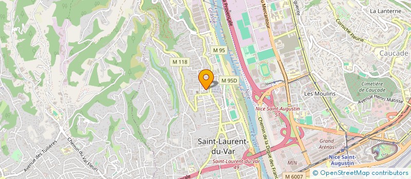 localisation de l'entreprise AMBULANCES DU TREFLE  SAINT LAURENT DU VAR