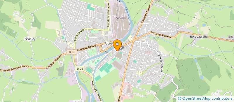 localisation de l'entreprise AMBULANCES DU VAL D'ARROUX  GUEUGNON