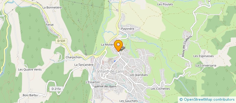 localisation de l'entreprise AMBULANCES DU VERCORS à ECHIROLLES