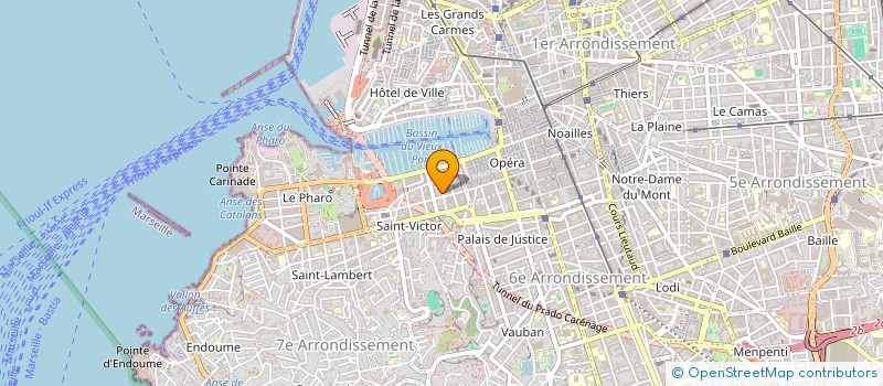 localisation de l'entreprise AMBULANCES DU VIEUX PORT à MARSEILLE