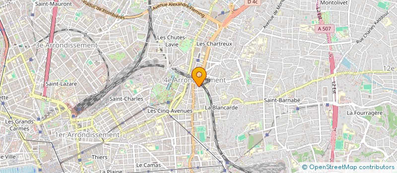 localisation de l'entreprise AMBULANCES DU XII EME à MARSEILLE